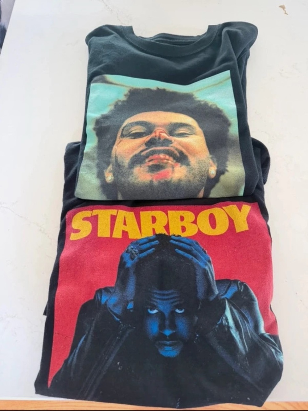 Set of The Weeknd tees original merch